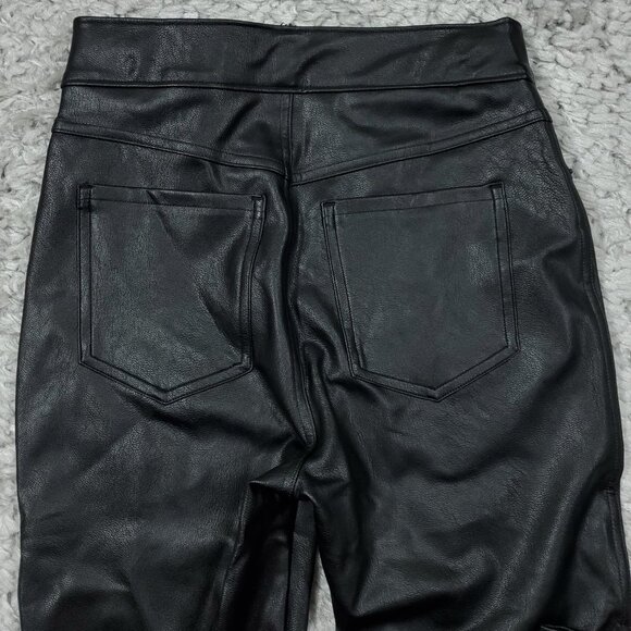 Spanx Like Leather Skinny Pants Classic Black Size XS 20475R Revolve Pull On - Picture 4 of 9